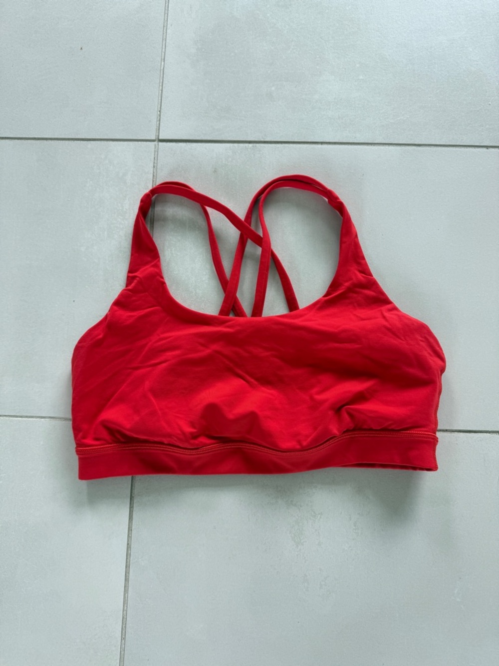 Red lululemon Sports Bra